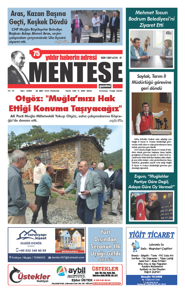 Menteşe Gazetesi 12907.Sayı