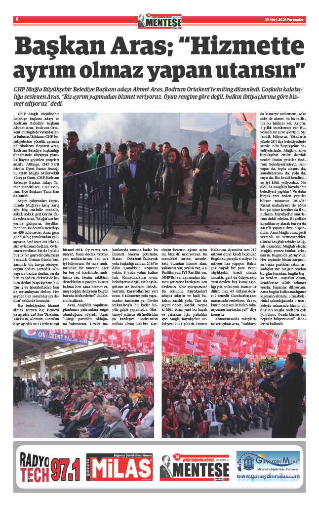 Menteşe Gazetesi 12907.Sayı