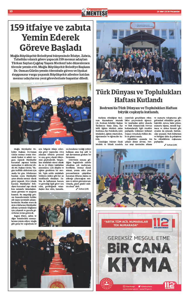 Menteşe Gazetesi 12907.Sayı