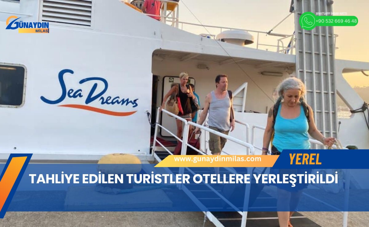 Tahliye Edilen Turistler Otellere Yerleştirildi