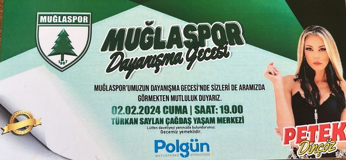 Muğlaspor Dayanışma Gecesi 2 Şubat'ta Düzenlenecek 