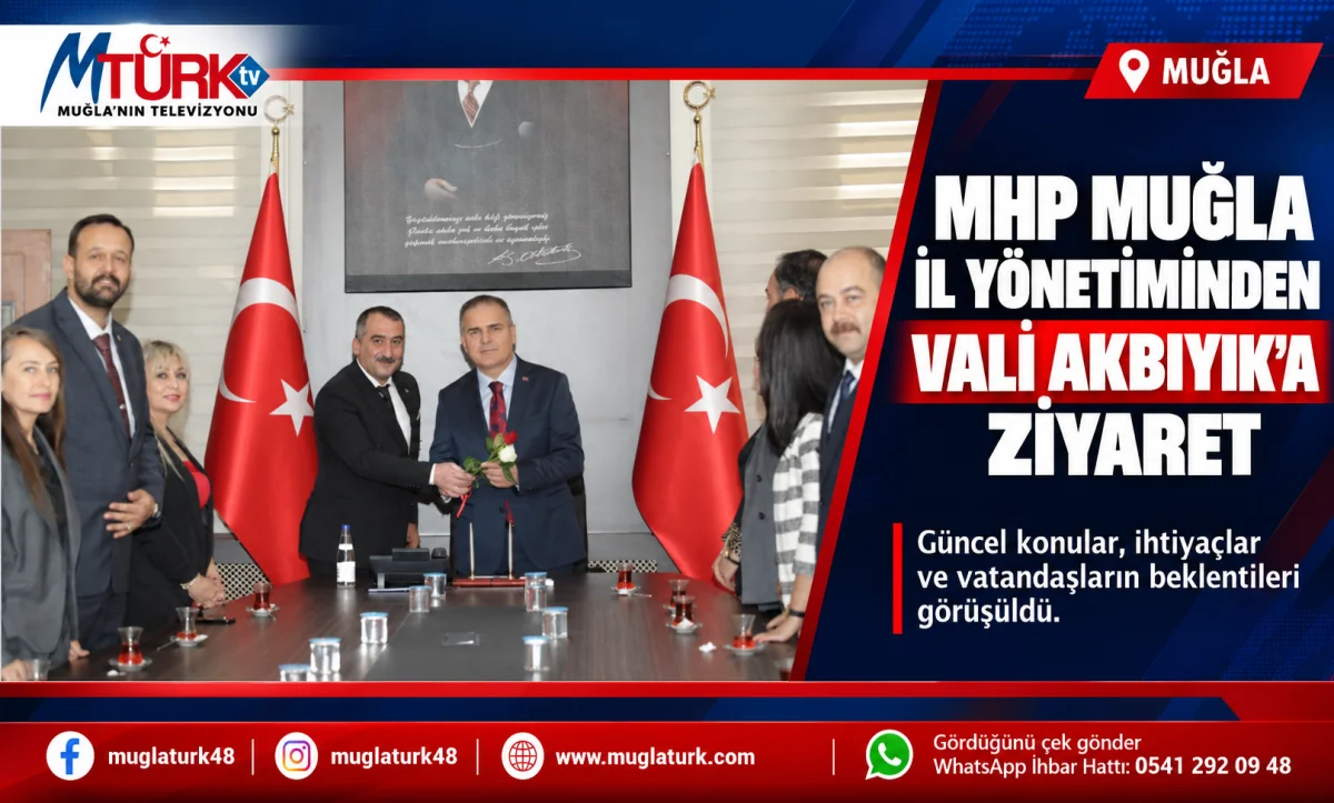 MHP Muğla İl Başkanlığı'ndan Vali Akbıyık'a Ziyaret
