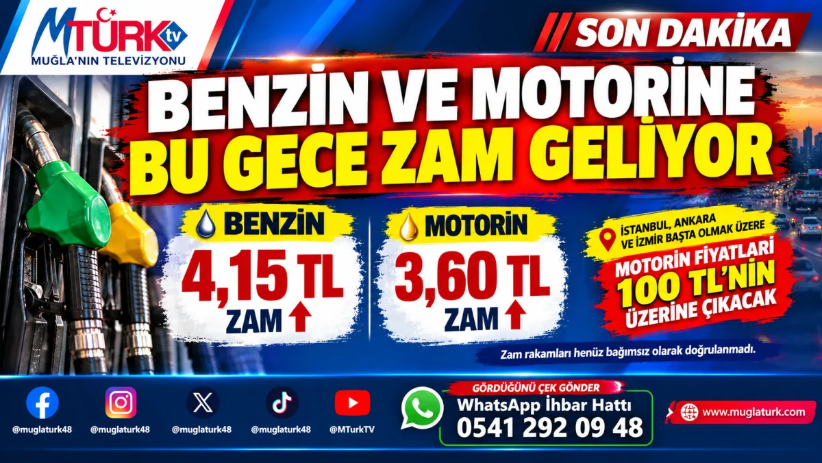 Benzin ve Motorine Gece Yarısı Zam İddiası: İşte Rakamlar