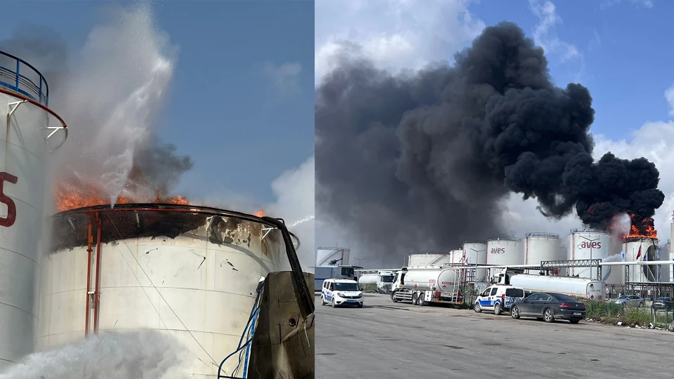 Mersin'de korkutan yangın: Yağ fabrikasında alevler yükseldi