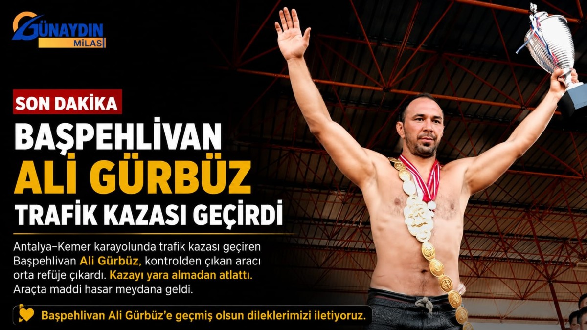 Başpehlivan Ali Gürbüz Trafik Kazası Geçirdi