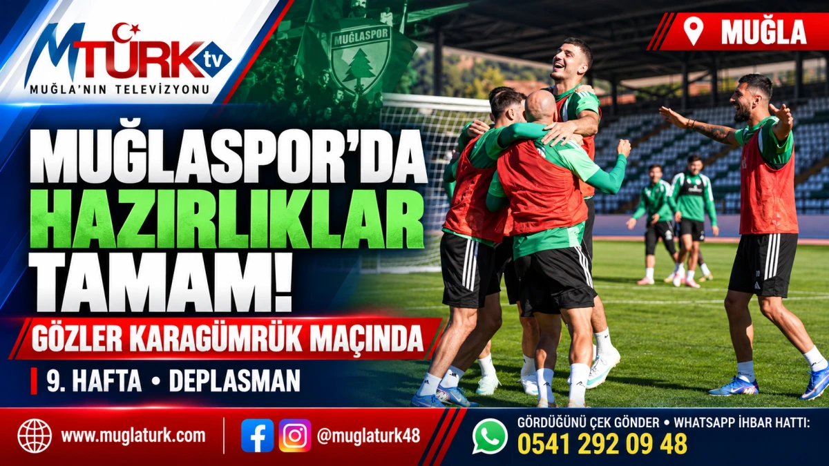 Muğlaspor, Ligin 9. Haftasında Fatih Karagümrük Deplasmanına Çıkıyor