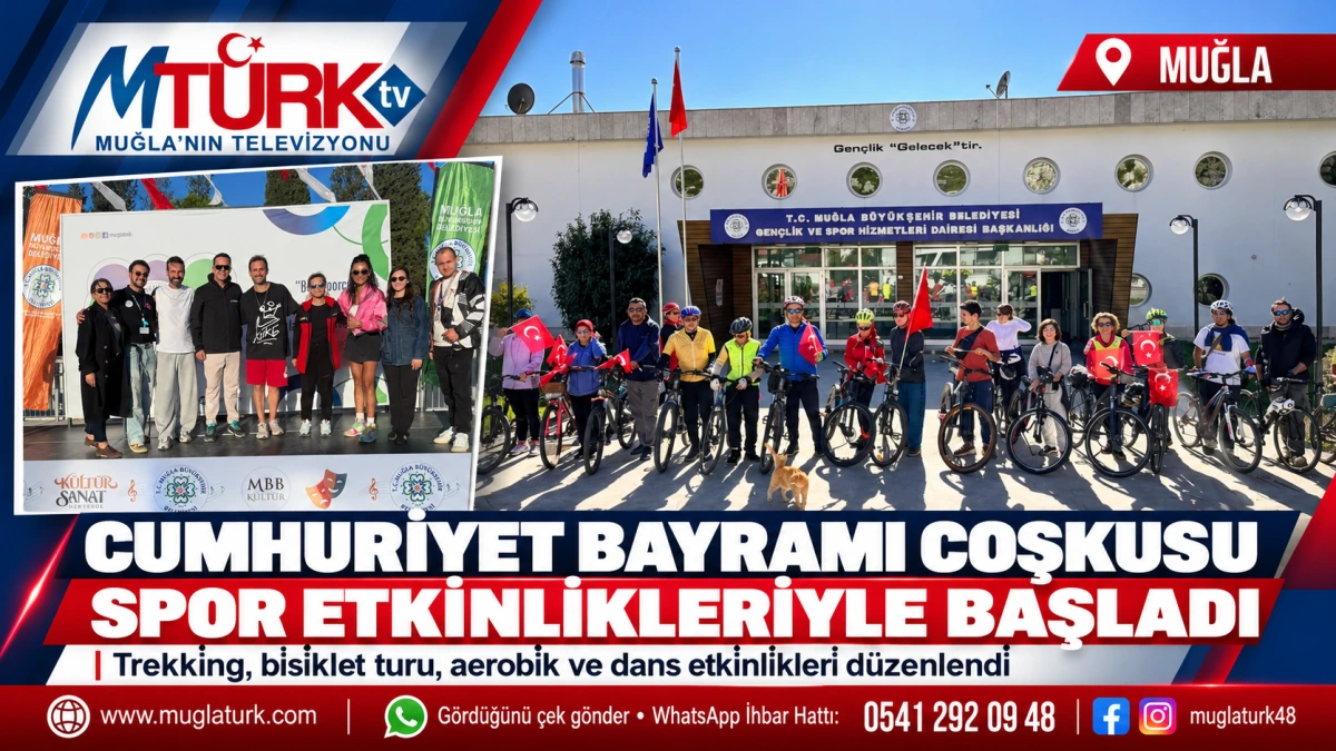 Muğla'da Cumhuriyet Bayramı Spor Etkinlikleriyle Kutlandı
