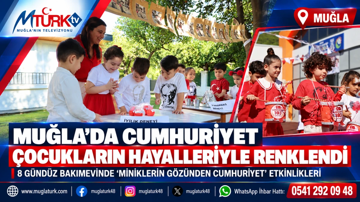 Muğla’da Cumhuriyet Çocukların Hayalleriyle Renklendi