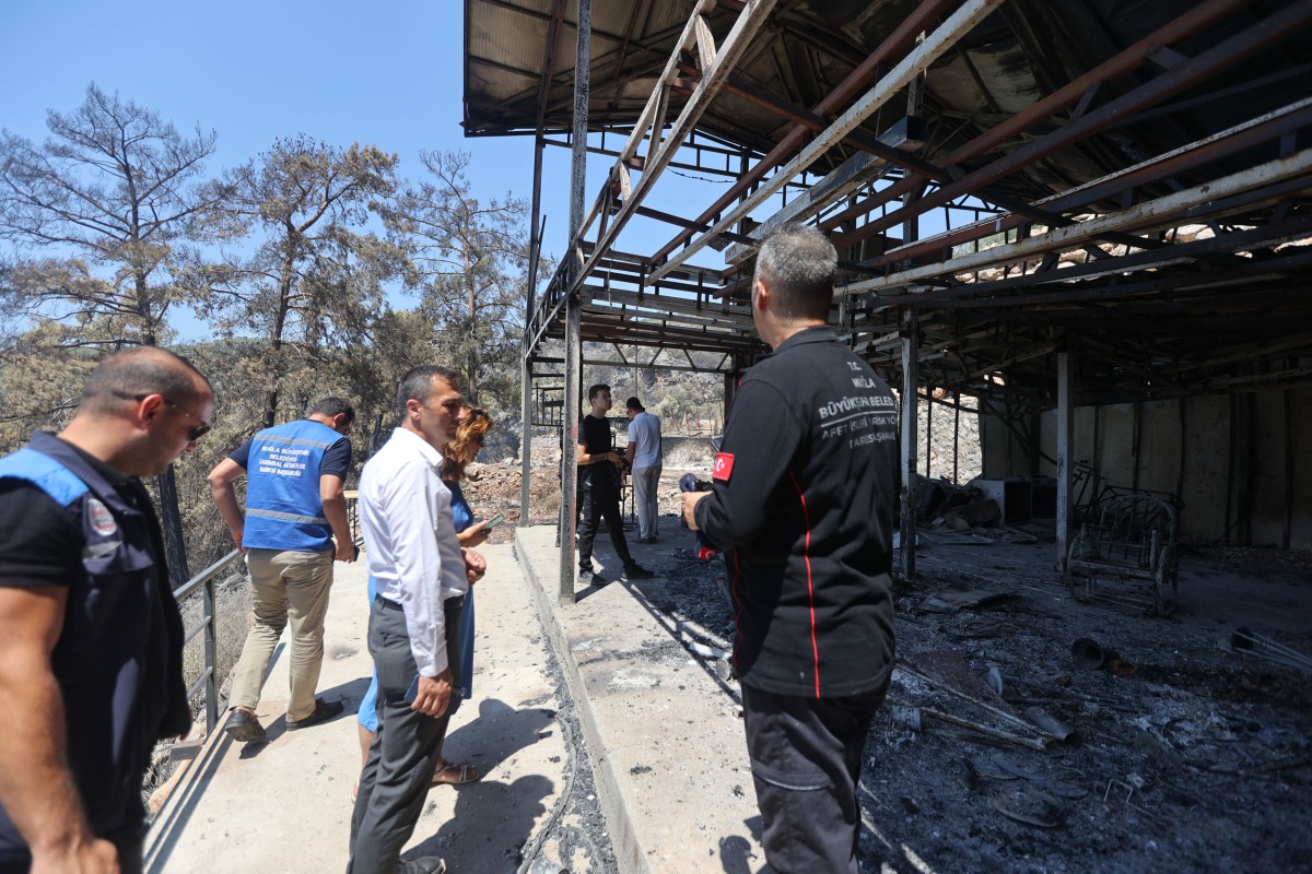 Büyükşehir'den Yangın Bölgesinde Kapsamlı Hasar Tespiti