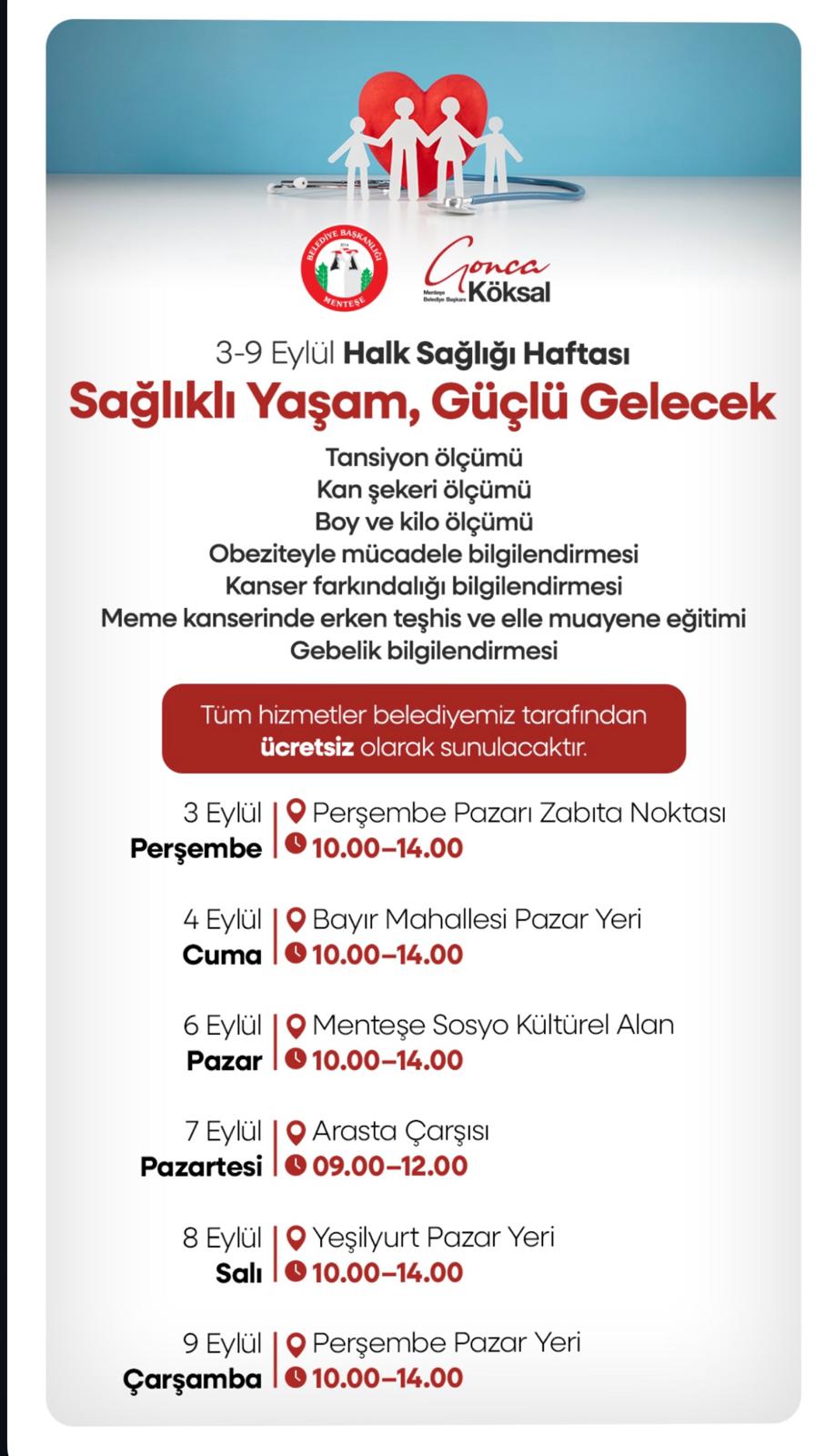 Menteşe Belediyesi’nden “Sağlıklı Yaşam, Güçlü Gelecek”