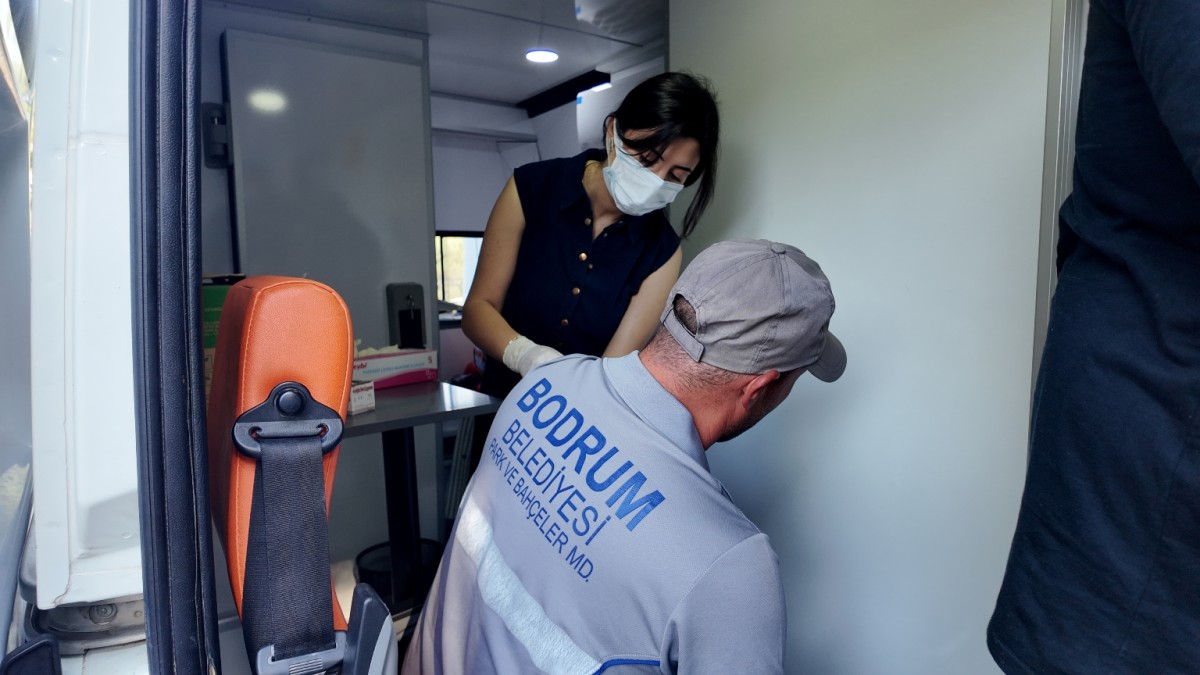 Bodrum Belediyesinden Saha Personeline Geniş Kapsamlı Sağlık Taraması