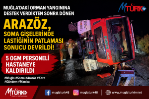 Soma'da Arazöz Kazası: 5 Yaralı